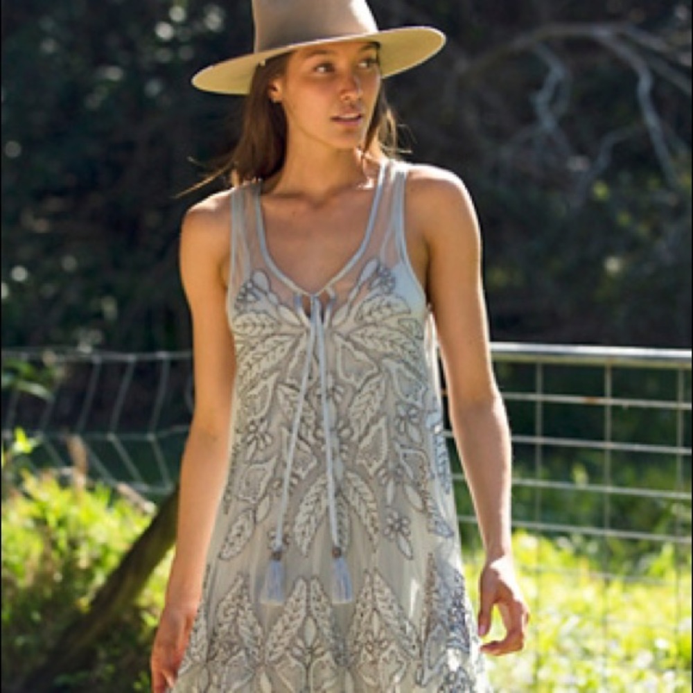 NWT Free People La Palma Trapeze Mini Dress